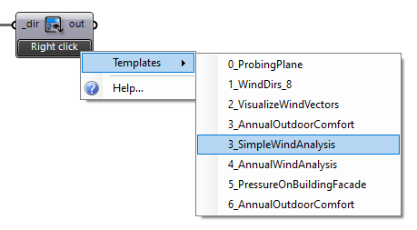 Starter template selection dialog
